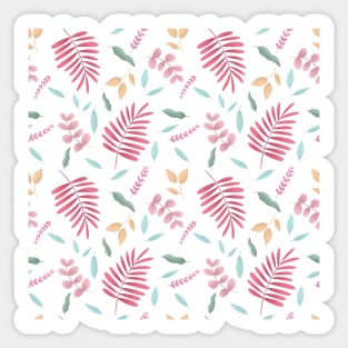 Tropical Leaves Pattern 2 Sticker